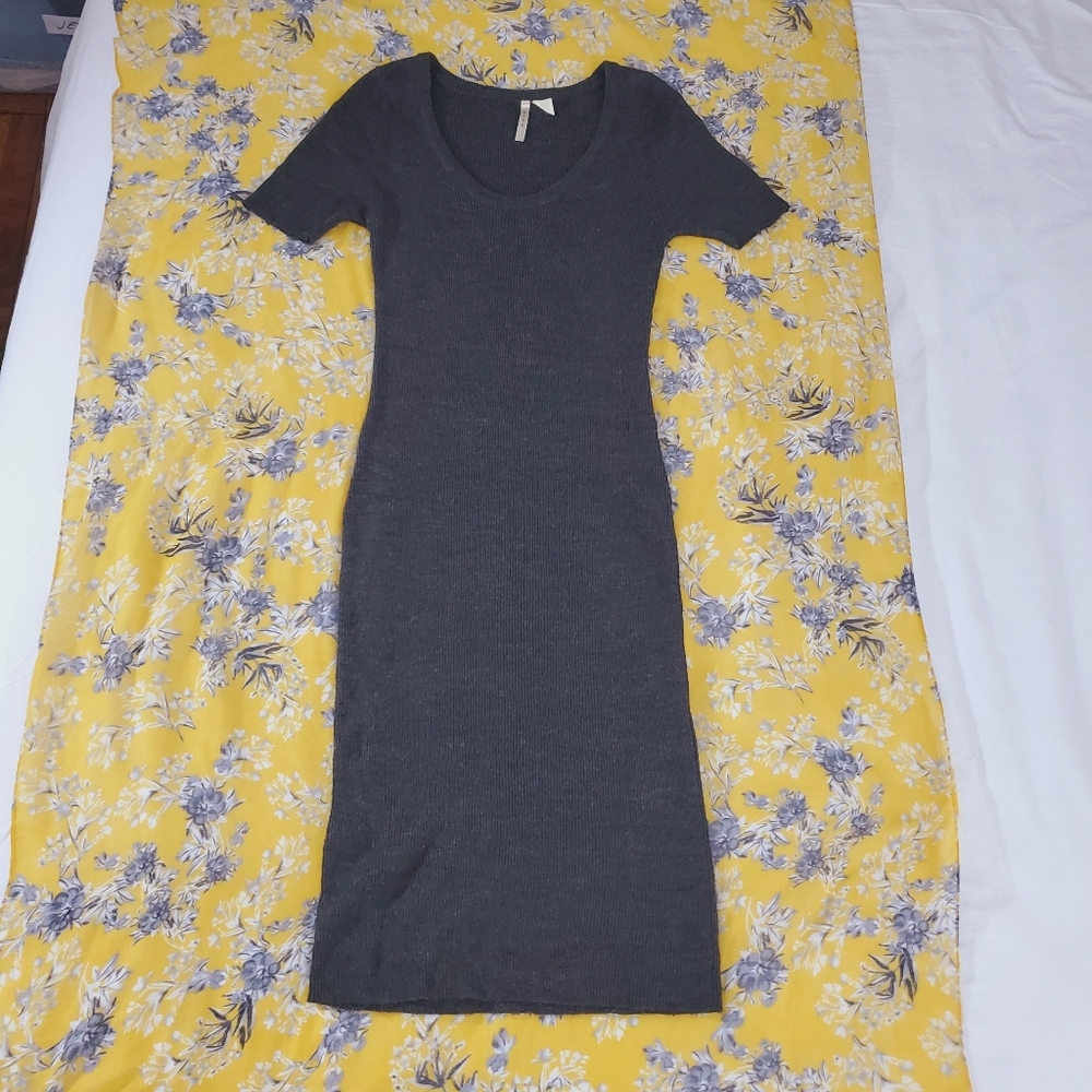 FALL/WINTER- RIPE- Long Knit T Shirt Dress- Grey- Medium- Like New